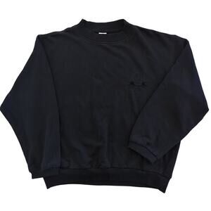 VTG BOGNER Black Sweatshirt Stitch Logo RN 54193 Men's Size Medium